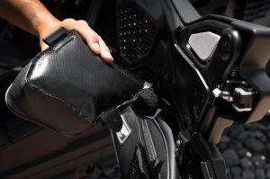 Polaris RZR S900 Knee Pads - Driver and Passenger Side - PRP Seats - With Door Speakers - Black - `14-`23